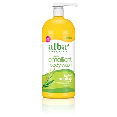 Alba Botanica Very Emollient Herbal Healing Bath & Shower Gel - 32 fl oz