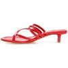 Journee Collection Womens Lettie Tru Comfort Foam Open Toe Kitten Heel Pumps Red 12 - 2 of 4