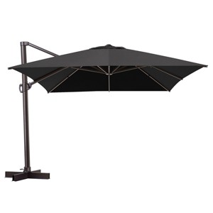 Pellebant 12.5FT Patio Cantilever Umbrella High-strength Aluminum Pole with 360Rotation 5 Heights Adjustable Umbrella - 1 of 4