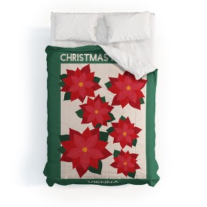 April Lane Art Vienna Christmas Market Comforter + Pillow Sham(s) - Deny Designs - 1 of 3