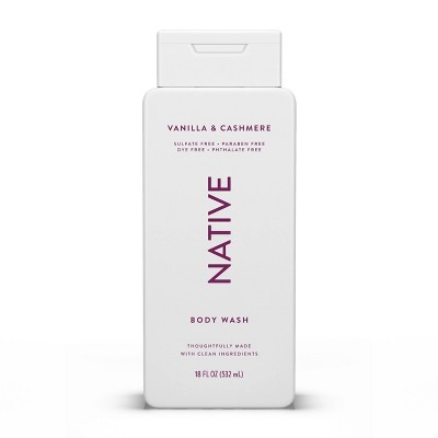 Native Body Wash - Vanilla & Cashmere - 18 fl oz