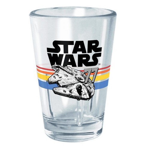 Silver Buffalo Star Wars Holiday Boba Fett 2.5-Ounce Mini Shot Glasses |  Set of 4