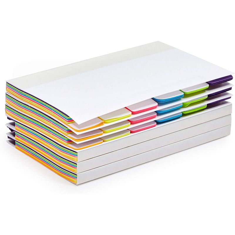 Sustainable Greetings 6-Pack 60 Sheets Sticky Notepad Note Tabs with Lined Paper & 6 Index Tabs, 3 x 5 in, 3 of 7