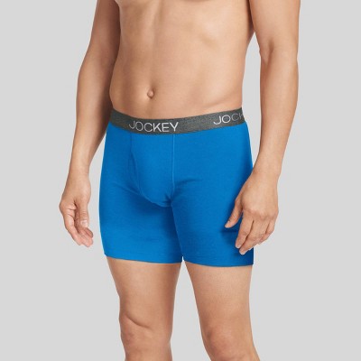 Jockey Generation™ Men's Stay New Magnolia Leaves Boxer Briefs 3pk - Blue S