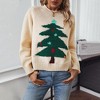 KOJOOIN Women's Ugly Christmas Sweater Funny Cute Christmas Tree Knitted Pullover Jumper Tops - 2 of 4