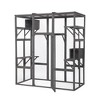 DOMETOUR Large Cat Enclosure with 2 Retreat Condos and 5 Elevated Platforms Gray - 3 of 4