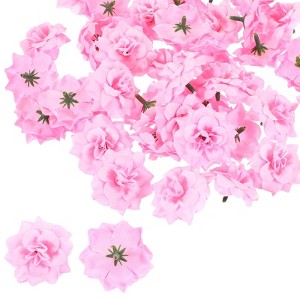 Unique Bargains Home Housewarming Decor DIY Craft Artificial Roses Head 100 Pcs - 1 of 4