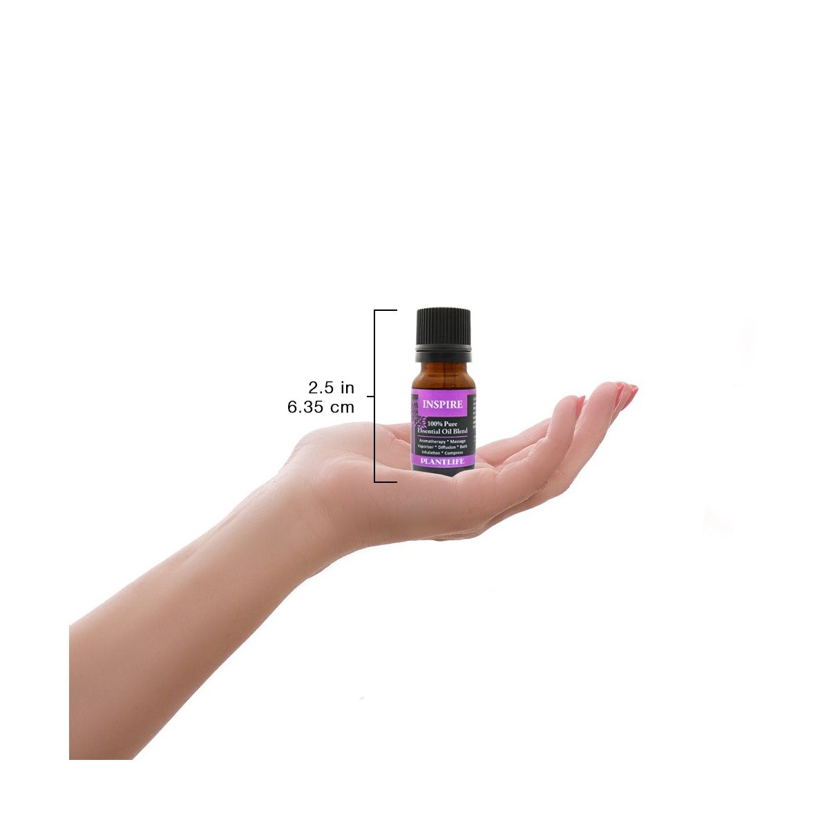 Plantlife Inspire Aromatherapy Essential Oil Blend – 100% Pure, Therapeutic Grade, No Additives or Fillers, Made in California, 10 ml - thumbnail 3