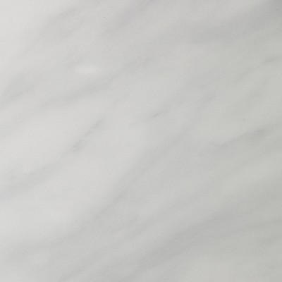 White Faux Marble and Matte Black Steel Kitchen Island Cart