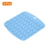 Unique Bargains Heat Resistant Non-slip Flexible Durable Trivet 4 Pcs - 3 of 4