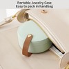 HTUTWOO Small Travel Jewelry Case Portable Jewelry Organizer Box for Necklace Rings Earrings, Travel Essentials Jewelry Storage for Women Girls - 4 of 4