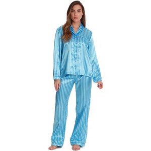 Just Love Womens Pant Set with Notch Collar  Chic & Comfortable Sleepwear - 1 of 3