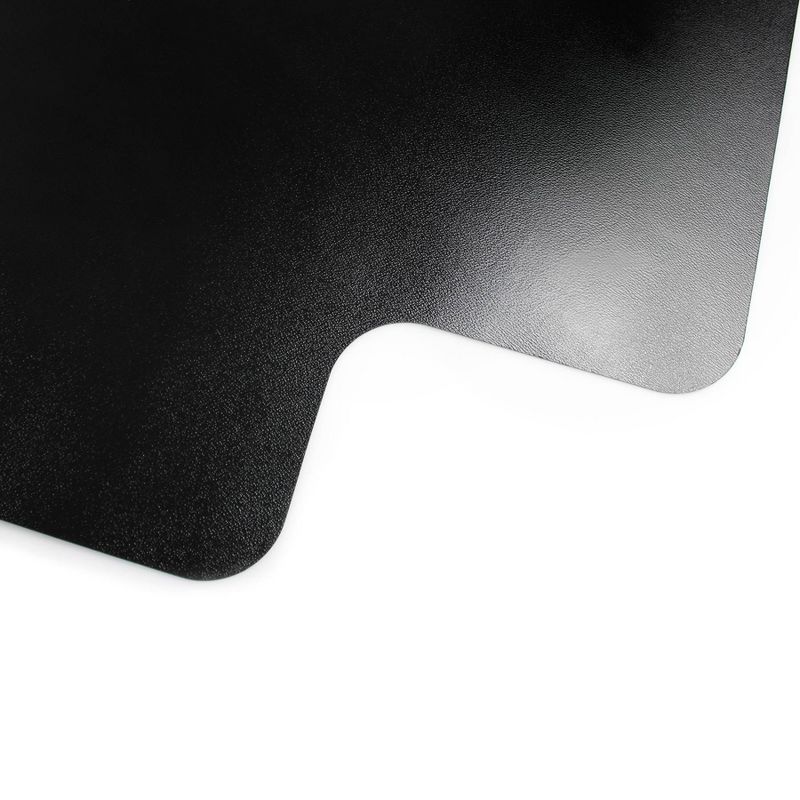 Vinyl Chair Mat for Hard Floors Lipped Black - Floortex, 6 of 12