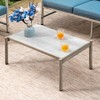 Captiva Designs Coastal 6pc Patio Steel and Rattan Sofa Conversation Set with Coffee Table - 4 of 4