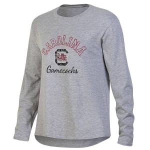 NCAA South Carolina Gamecocks Women's Gray Long Sleeve T-Shirt - 1 of 3