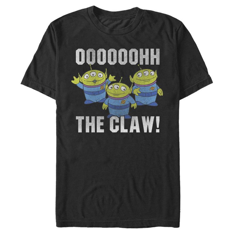 Men's Toy Story The Claw Squeeze Alien T-Shirt, 1 of 5