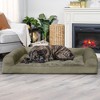 FurHaven Faux Fur & Velvet Orthopedic Sofa Dog Bed - 3 of 3