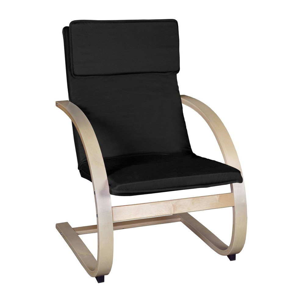 Photos - Coffee Table Niche Akita Bentwood Reclining Chair Black - : Cotton Cover, Machine Washab 