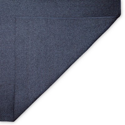 Navy Braided 5' x 7' Reversible Synthetic Rectangular Rug