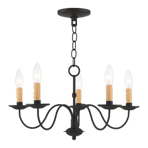 Livex Lighting Heritage 5 - Light Chandelier in  Black - 1 of 4