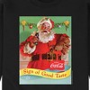 Men's - Coca-Cola - Sip Of Good Taste Vintage Coca Cola Santa Graphic Fleece Sweatshirt - 2 of 4