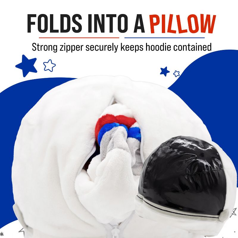 NASA Astronaut Snugible Blanket Hoodie & Pillow, 4 of 9