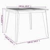 vidaXL Patio Table Outdoor Dining Table for Backyard Lawn Solid Wood Acacia - 4 of 4