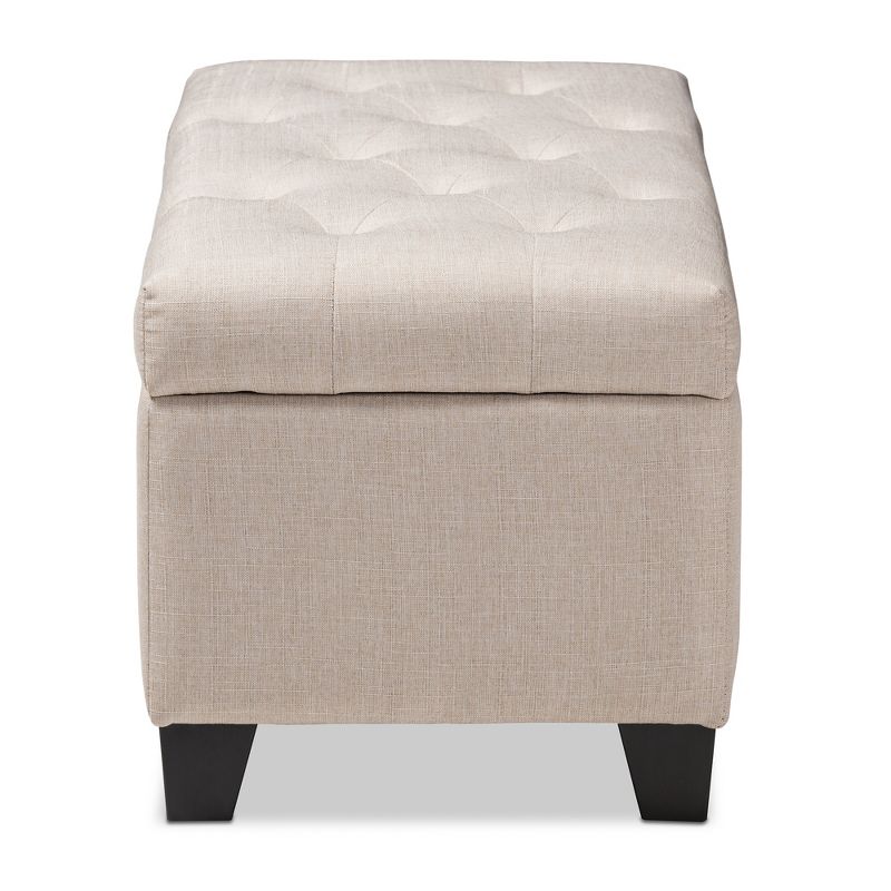 Michaela Modern And Contemporary Fabric Upholstered Storage Ottoman - Baxton Studio, 5 of 18