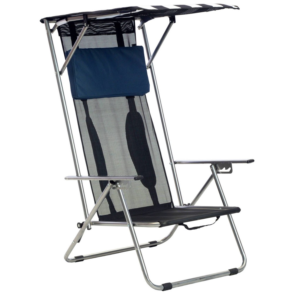 UPC 085955028828 product image for Quik Shade Beach Chair - Navy Blue Striped | upcitemdb.com