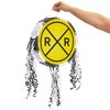 Blue Panda Small Pull String Pinata for Train Birthday Party Decorations, Railroad Crossing Sign, 13 x 13 x 3 In - 2 of 4