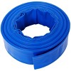 Syemin Drip Irrigation 50Ft Pool Backwash Hose Heavy Duty Reinforced Water Discharge Hose for Swimming Pool Filter Pump with 2 Clamp, Blue, 2"*2"*2" - 4 of 4