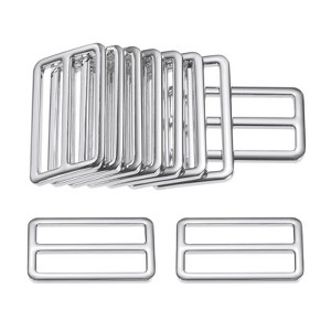 Unique Bargains Zinc Alloy Durable Multipurpose Tri Glide Metal Buckles for Bags 10 Pcs - 1 of 4