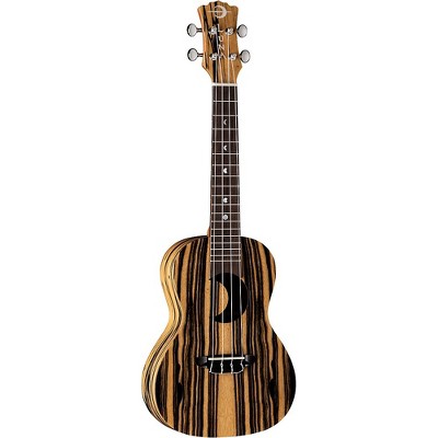 Luna Guitars Crescent Black/White Ebony Concert Ukulele Black/White Ebony