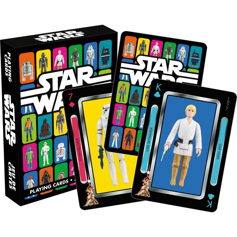 Aquarius Puzzles Star Wars Vintage Kenner Action Figures Playing Cards, 1 of 2