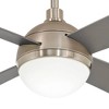 54" Minka Aire Modern Industrial Indoor Ceiling Fan with LED Light Remote Control Brushed Steel for Living Room Dining Home Office - image 3 of 4