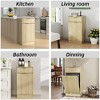 Lyngins Storage Cabinet with Wave-Textured Hideaway Drawer, 10-Gallon Woodgrain Tilt-Out Trash Can Cabinet, Multipurpose Kitchen/Bath Cabinet - 4 of 4