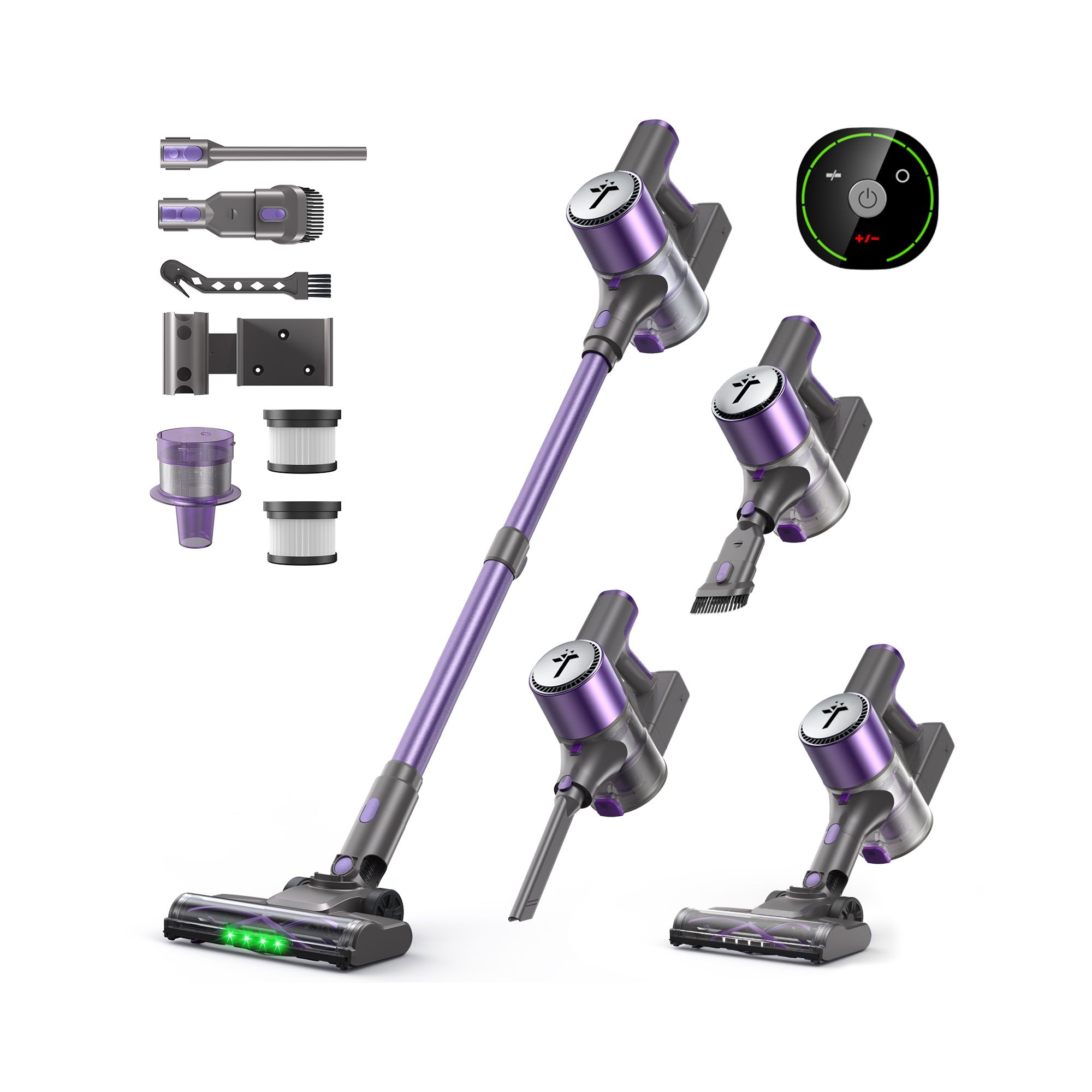 Teendow Cordless Vacuum Cleaner50KPa Lightweight Stick Vacuum