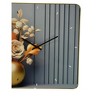 HomeRoots 24" Beige Gold And Gray Solid Wood and Acrylic Silent Analog Floral Wall Clock - 4 of 4