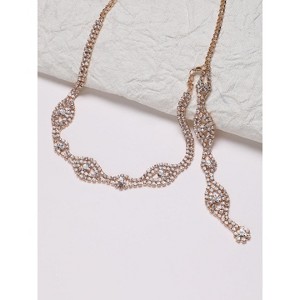 Women's Bling Eye Statement Necklace - Chalice Silver - 1 of 4