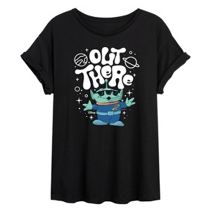 Women's - Toy Story - Aliens Out There Oversized Graphic T-Shirt - 1 of 4