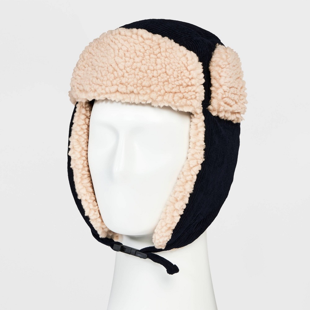 Men's Fabrication Sherpa Trapper Hat - Goodfellow & Co™ Dark Blue