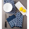 Design Imports  Lattice Oven Mitt & Potholder Kitchen Set 2 Piece, Nautical Blue, Om 6X13", Ph 8X9" - 4 of 4