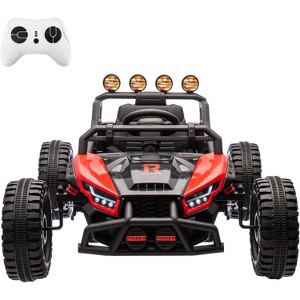 Jojoka 24V Ride On UTV Toys for Big Kids,2x130W Powerful Electric Car w/ Remote Control,4 Shock Absorbers,LED Lights,Music - 1 of 4