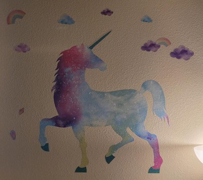 Unicorn Wall Decal, Horse Decal, Star Decals, Eco-Friendly Fabric Wall