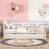 Whisen Modern Design Wooden Twin Size Platform Bed Frame with 2 Drawers/ Trundle - 4 of 4
