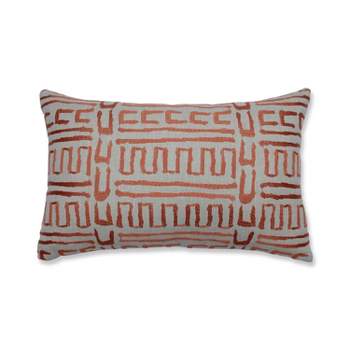 Pillow Perfect 18.5"x11.5" Primitive Sunset Rectangular Throw Pillow Orange