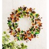 Wind & Weather Handcrafted Autumn Metal Butterfly Wreath - 2 of 3