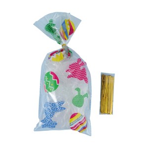 Unique Bargains Gift Wrap Paper OPP Colorful 5.12"x10.83" 50 Pcs - 1 of 4