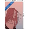 Trends International Hand Drawn Woman With Blowing Hair Unframed Wall Poster Prints - 3 of 4