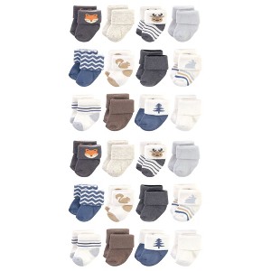 Hudson Baby Cotton Rich Baby Terry Socks 24-Pack - 1 of 3